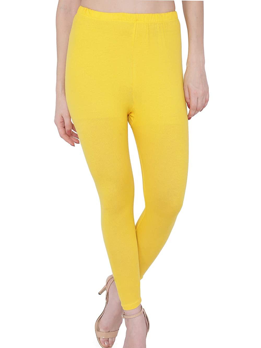 yellow cotton leggings - 18275896 - Zoom Image - 0