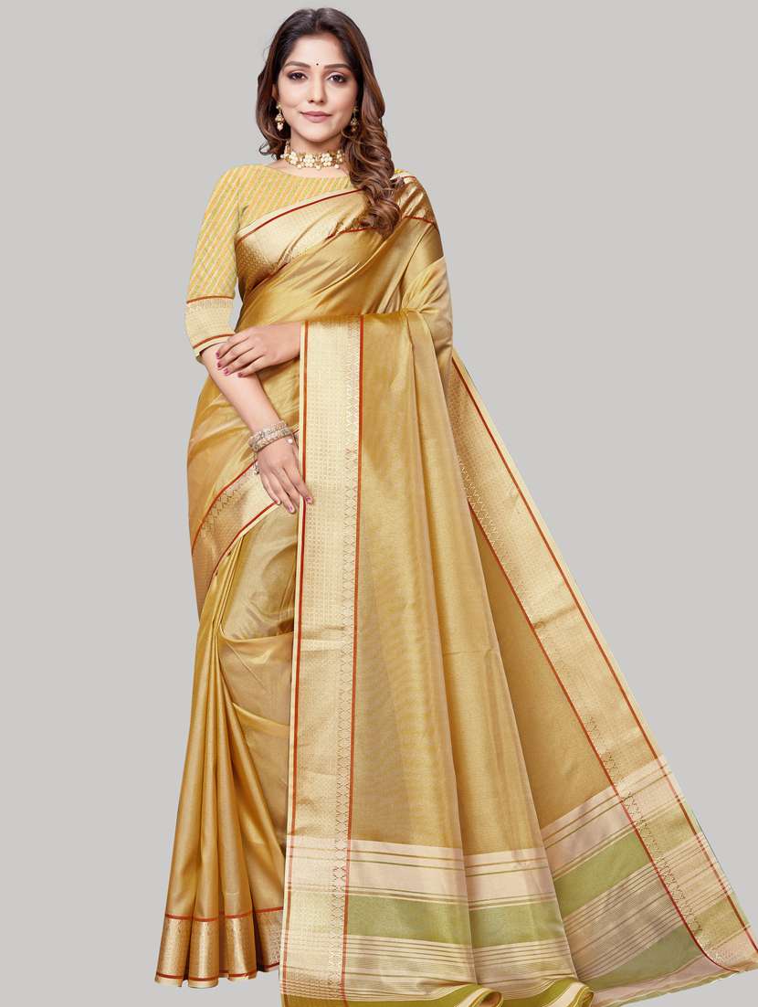 women's bordered royal blue colored saree