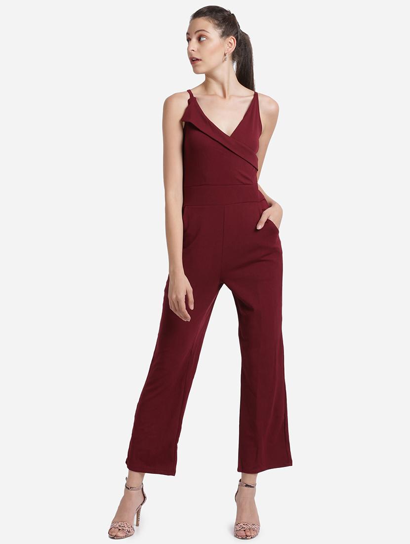 cami neck solid full leg jumpsuit - 18276744 -  Zoom Image - 0
