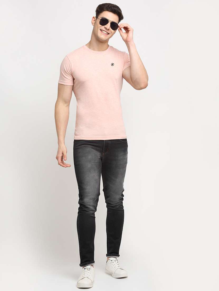 pink melange t-shirt - 18277198 -  Standard Image - 3
