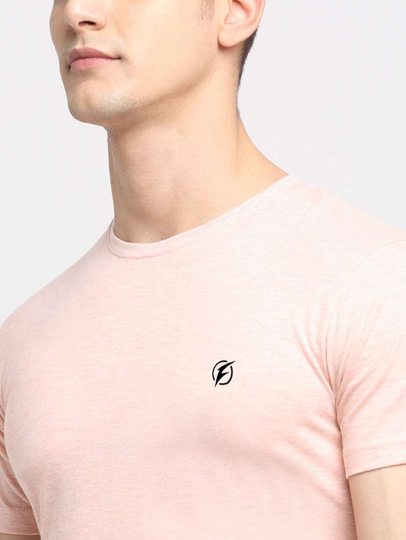 pink melange t-shirt - 18277198 -  Standard Image - 5