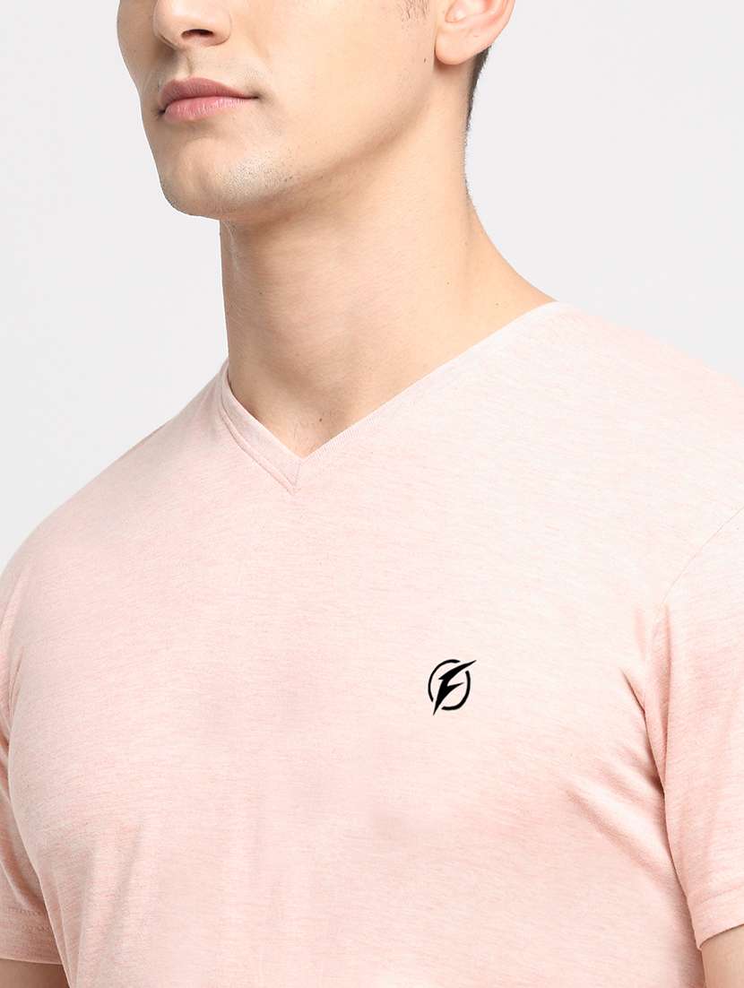 pink melange t-shirt - 18277204 -  Standard Image - 5