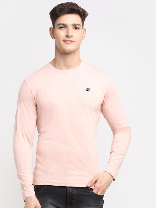 pink melange t-shirt - 18277207 - Standard Image - 0