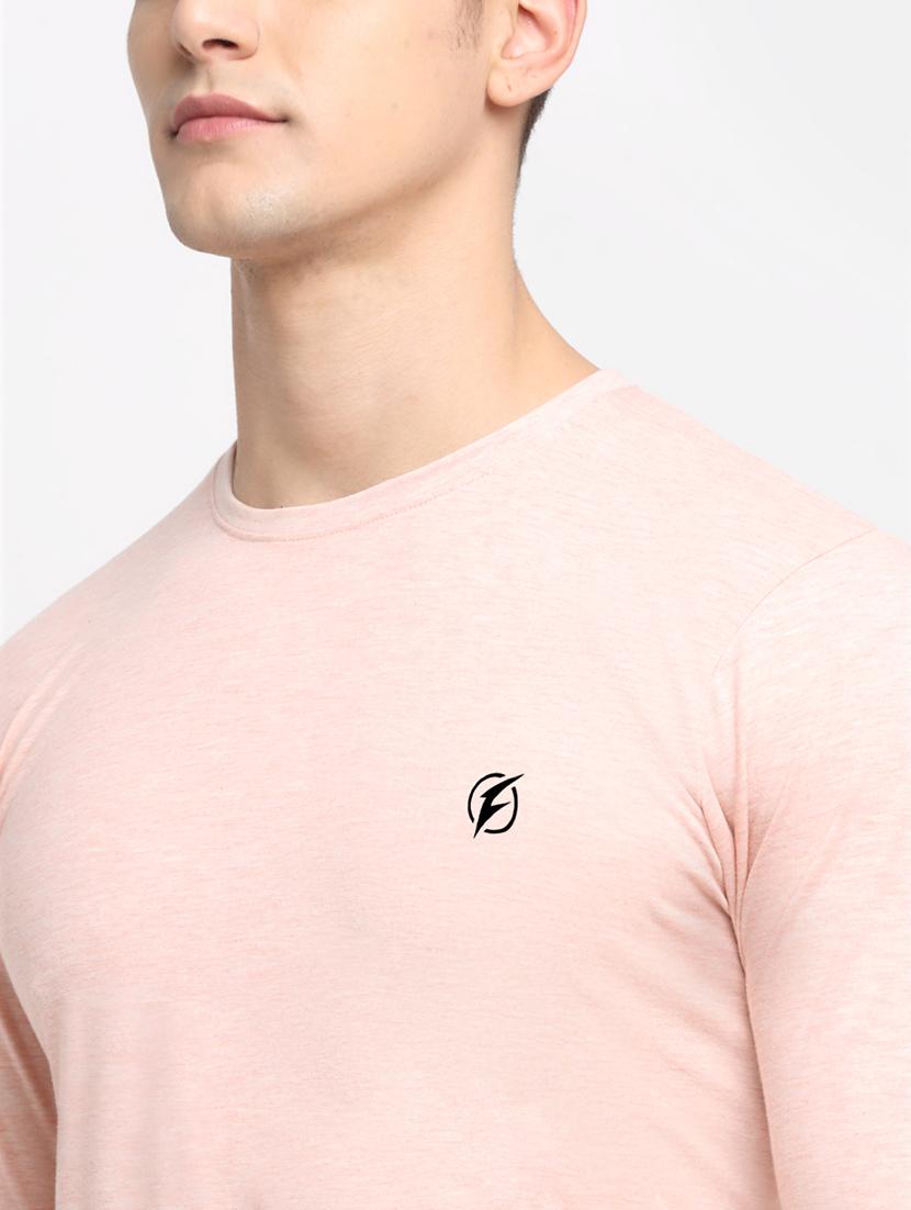 pink melange t-shirt - 18277207 - Standard Image - 5