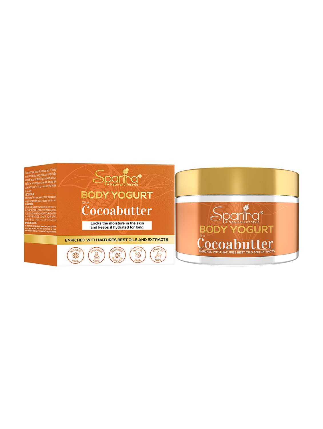 Spantra Cocoa Butter Body Yogurt 250g Unisex (Pack Of 1)