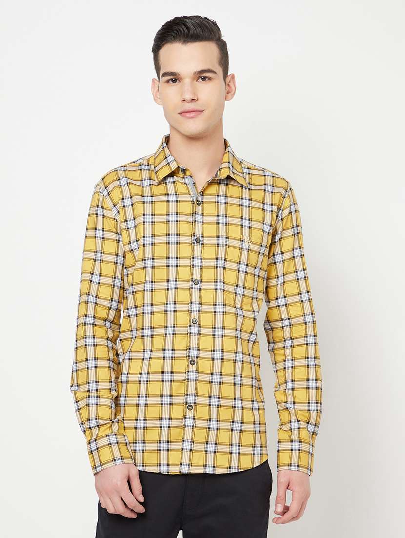 mens checks casual shirt