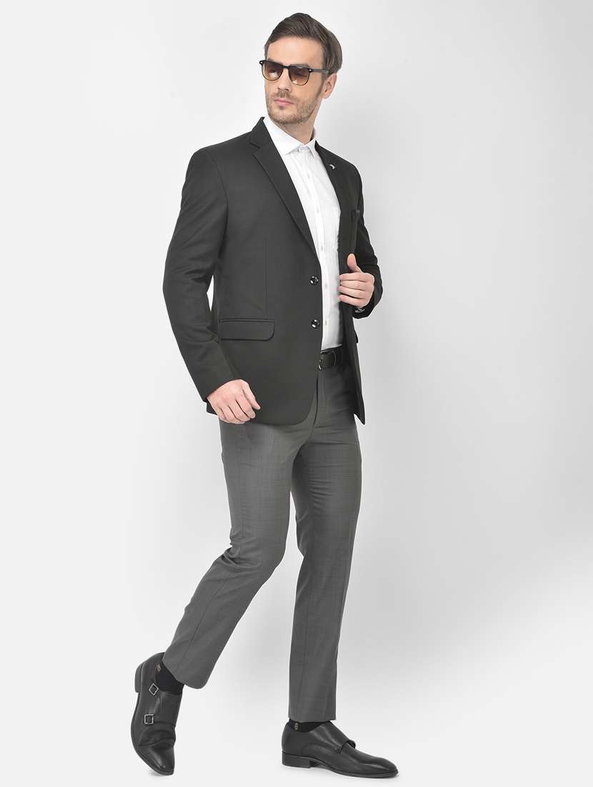 black solid formal blazer - 18277560 -  Standard Image - 3