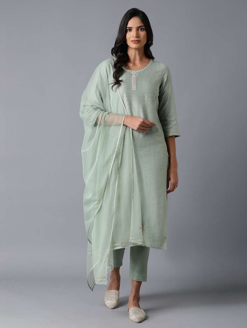 green suit set