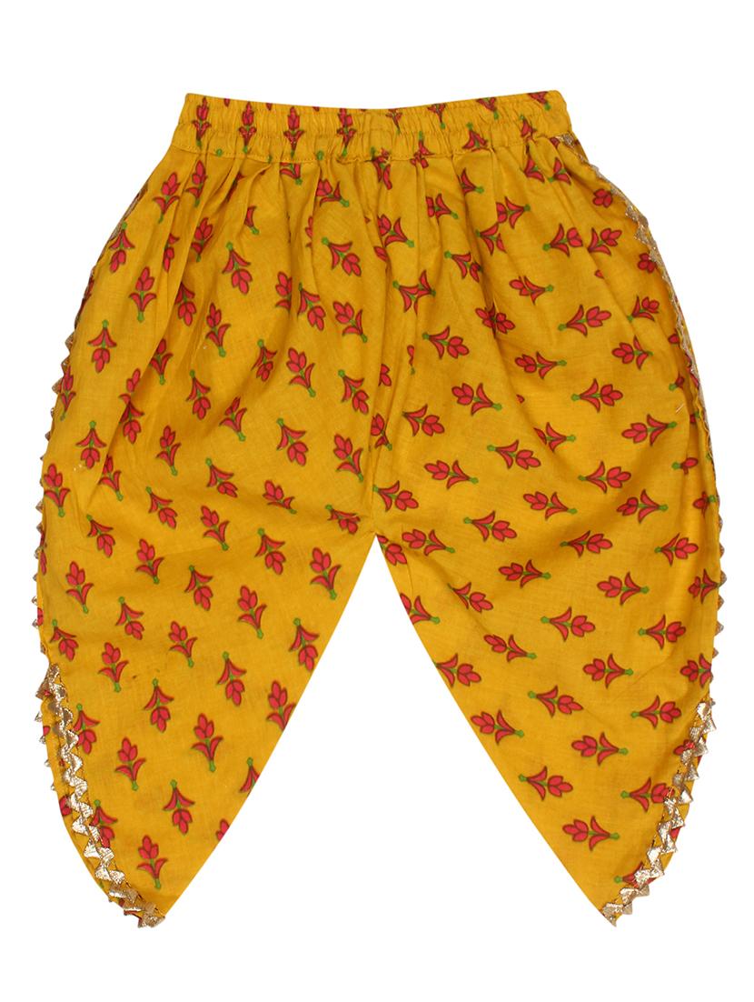 yellow printed kurta salwar set suit set - 18277804 - Standard Image - 3