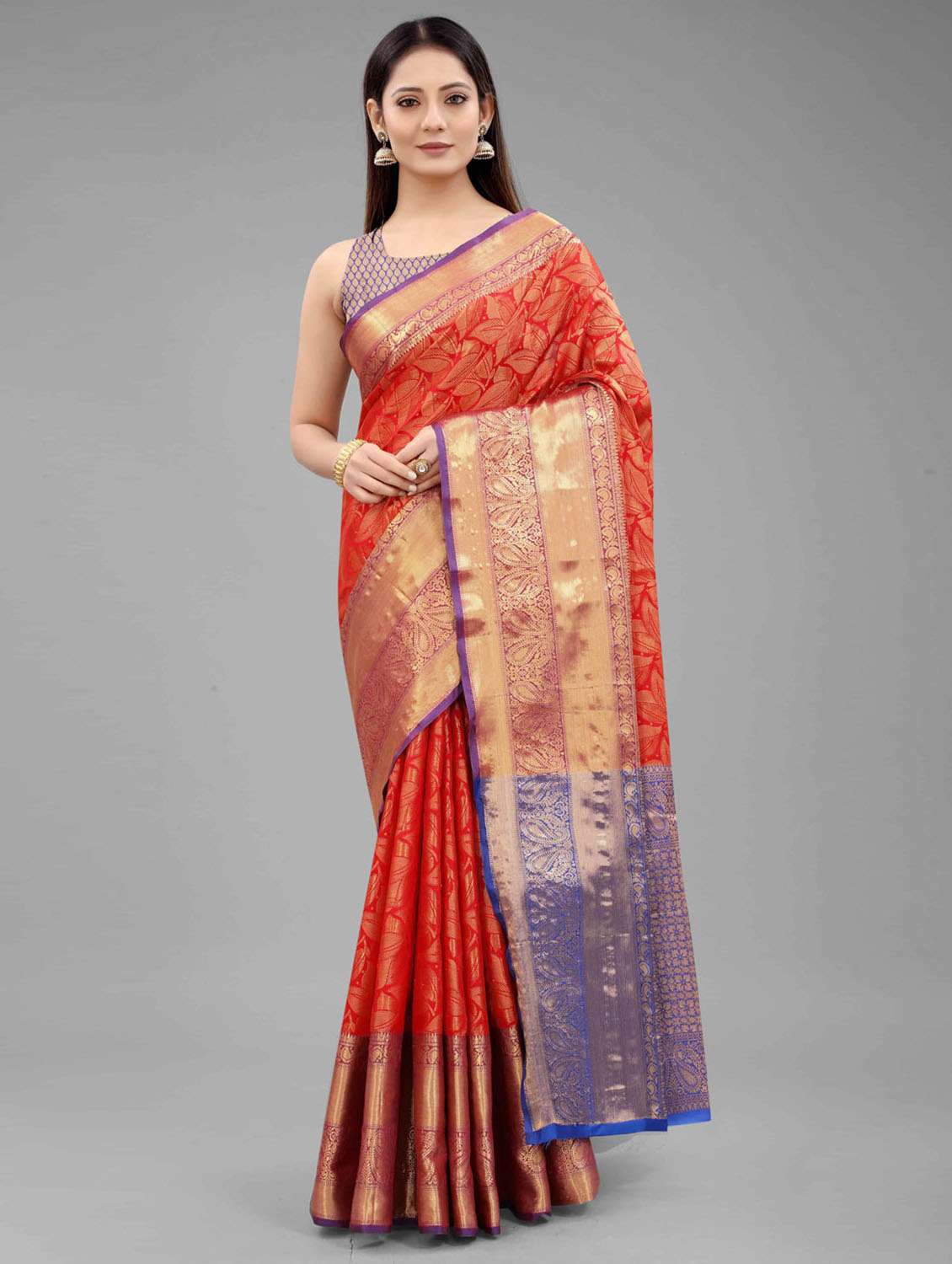 women's banarasi saree with blouse