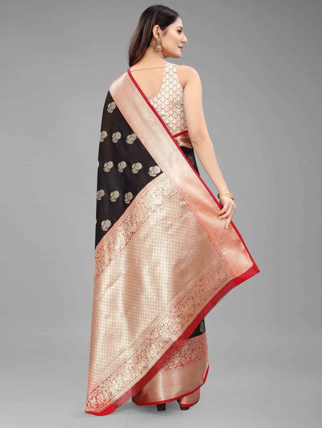women's banarasi saree - 18280789 -  Standard Image - 3