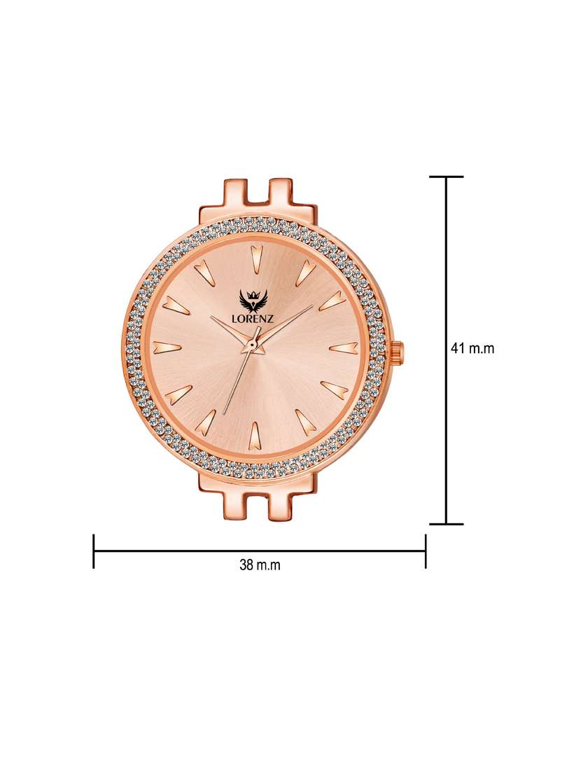 Lorenz Luxury Stylish Rose Gold Watch For Women & Girls
