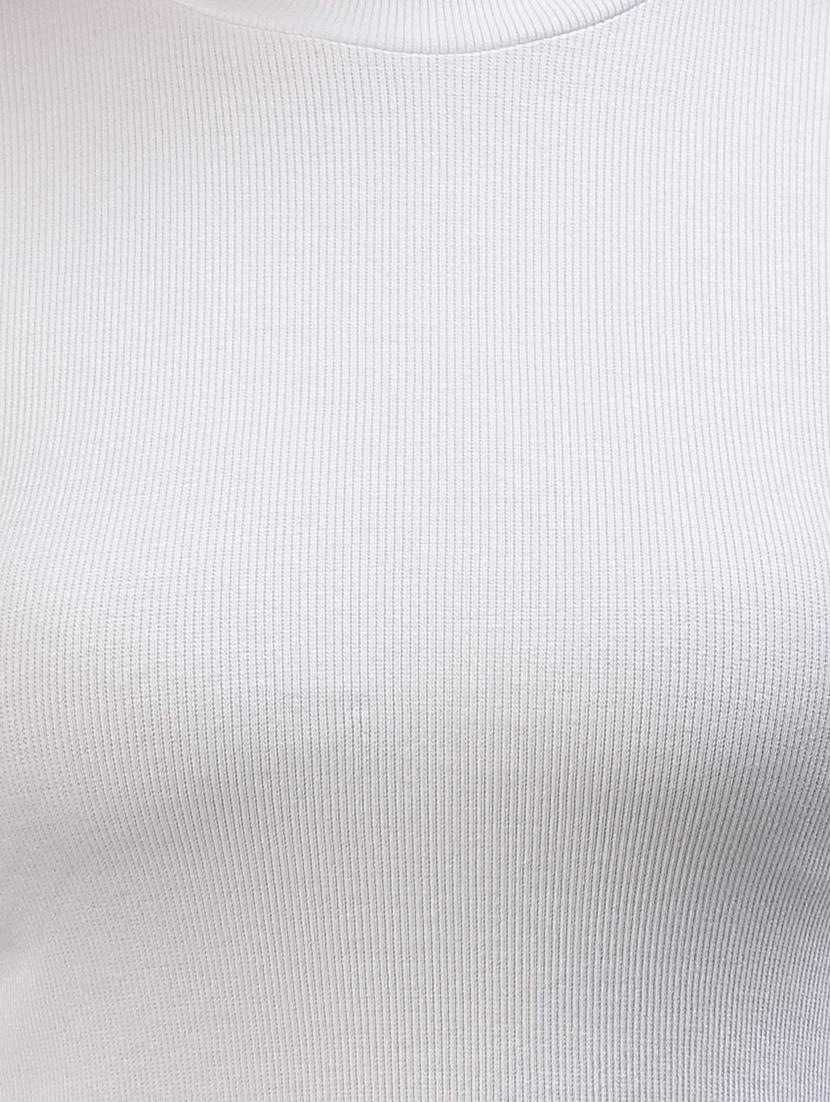 women's white mock neck top - 18281346 - Standard Image - 5