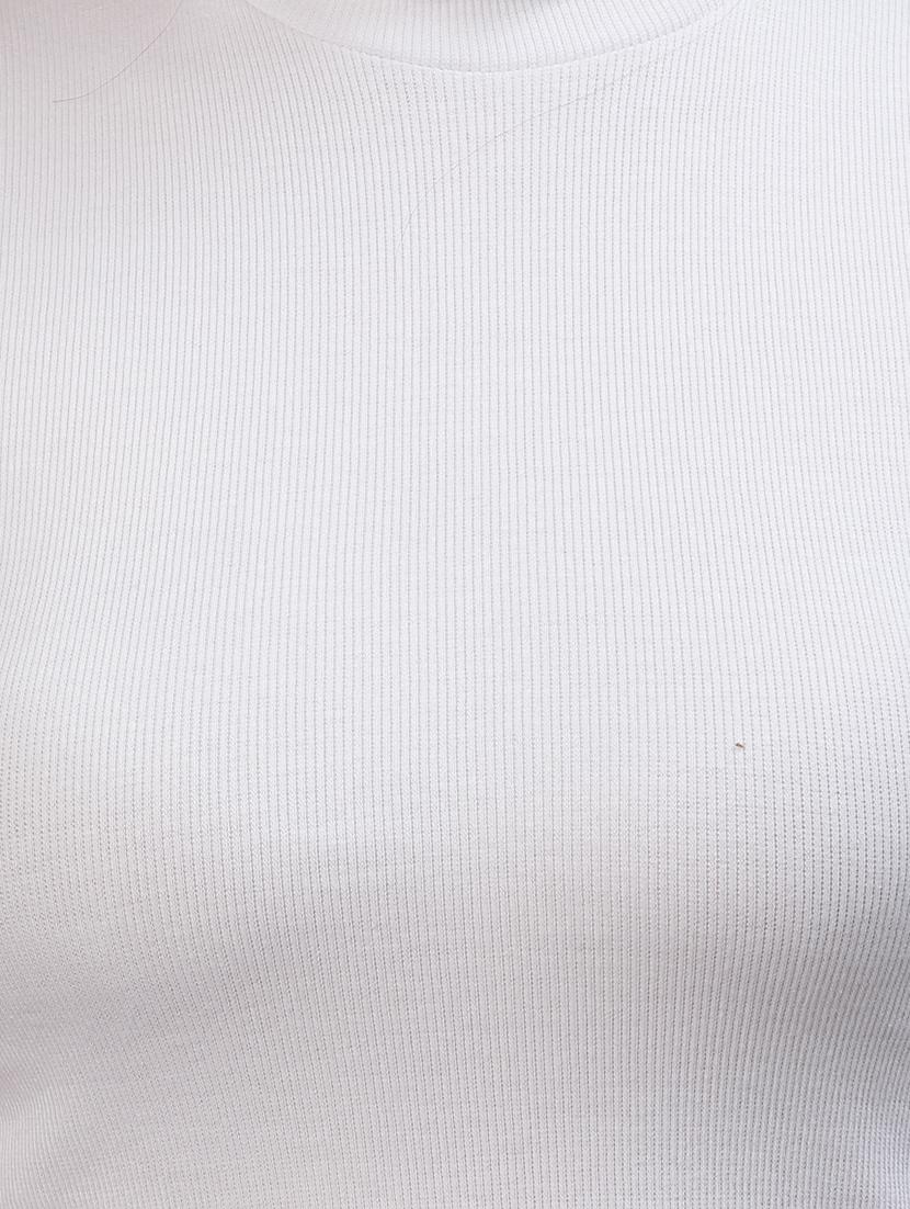 women's white mock neck top - 18281351 - Standard Image - 5