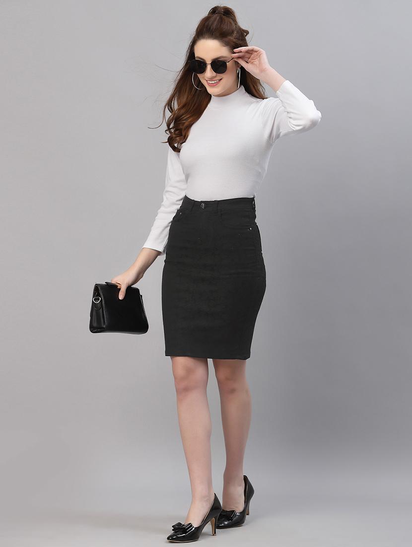 women's straight mock neck top - 18281381 - Standard Image - 3