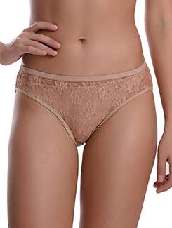 beige net bikini panty