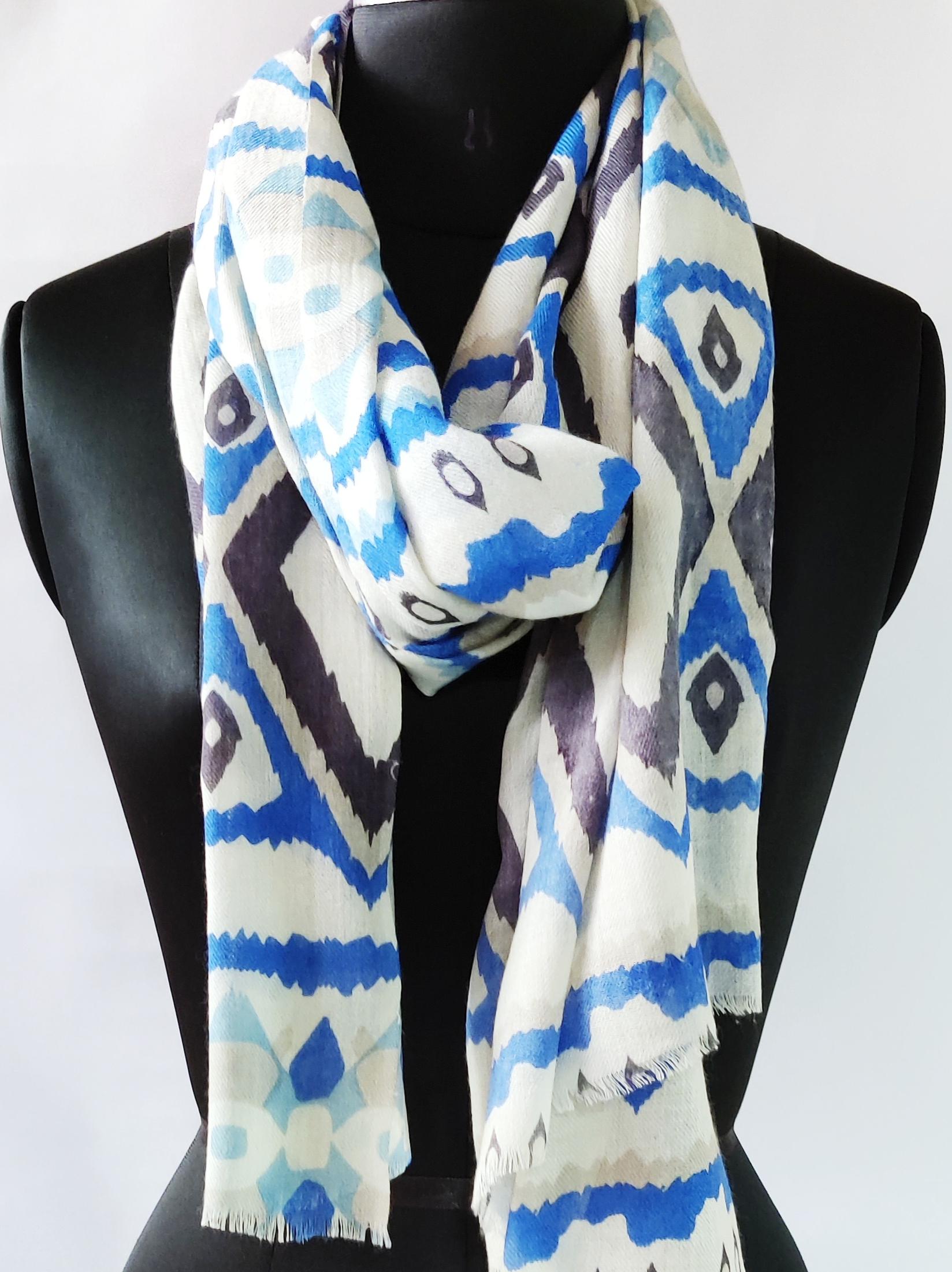 silk cashmere scarf export quality - 18281886 - Zoom Image - 0