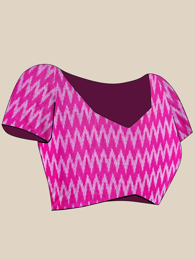 green cotton blend printed saree - 18281935 -  Standard Image - 3