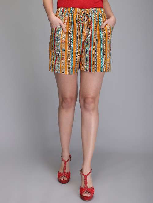 mid rise printed short - 18283357 -  Standard Image - 0