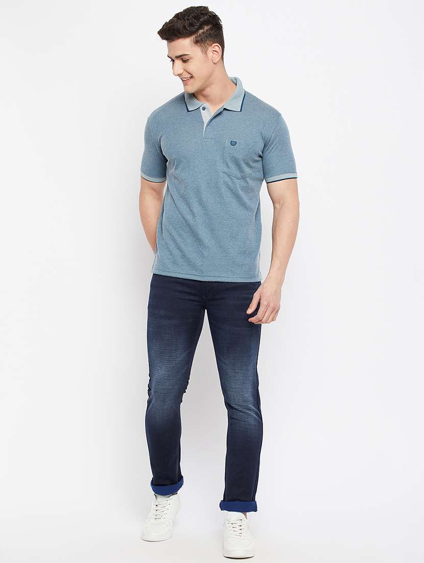 navy-blue light-washed denim jean - 18284247 -  Standard Image - 3