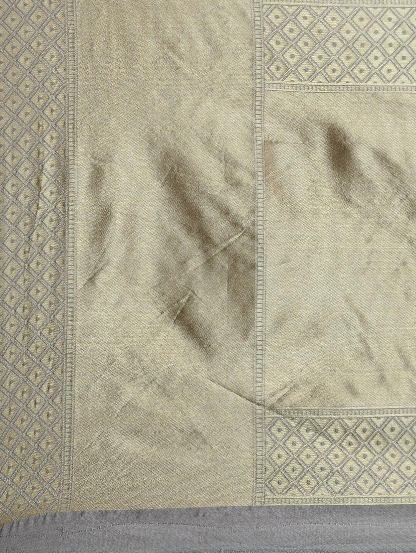 grey silk blend saree - 18284519 - Standard Image - 3