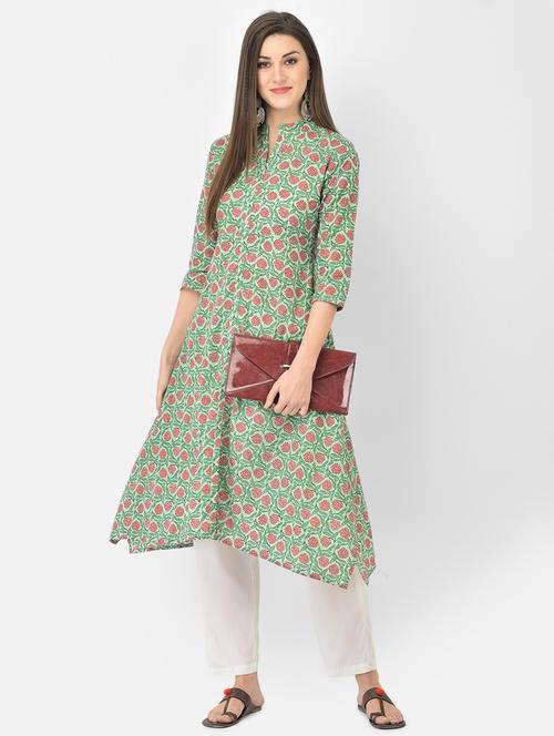 women's asymmetric kurta - 18284566 - Standard Image - 0