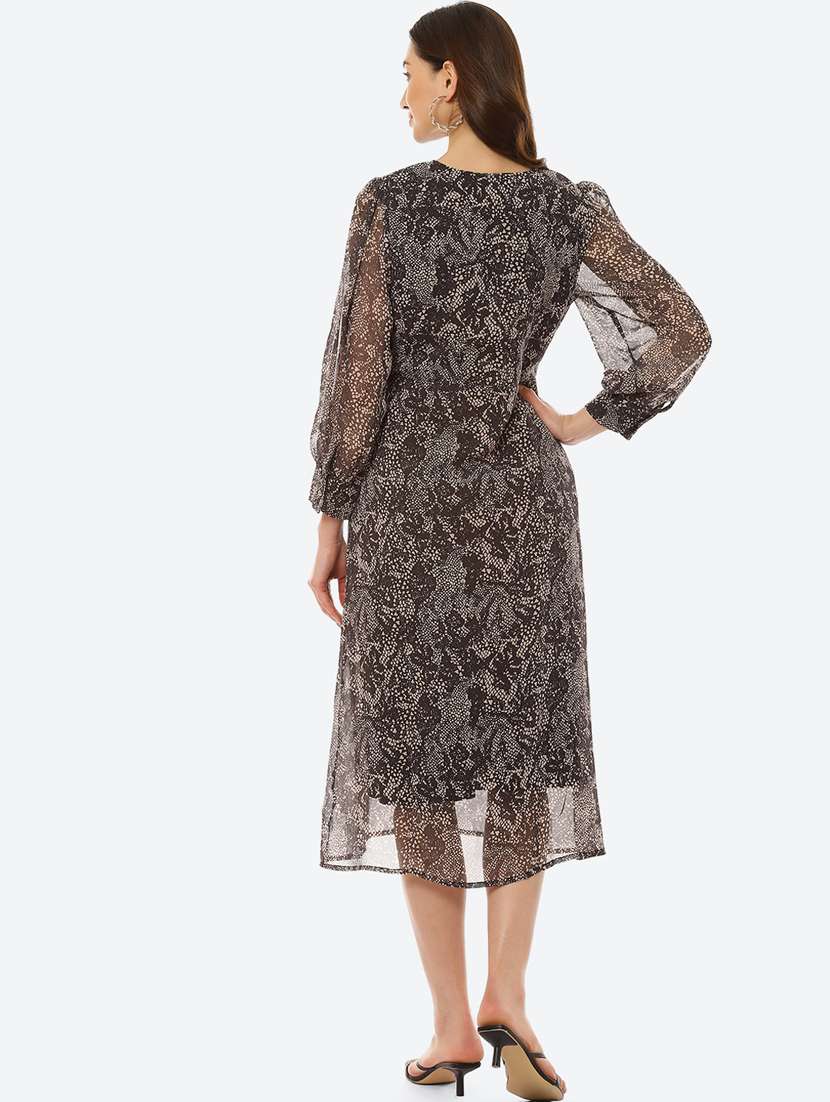 women's  self design dress - 18284892 -  Standard Image - 3