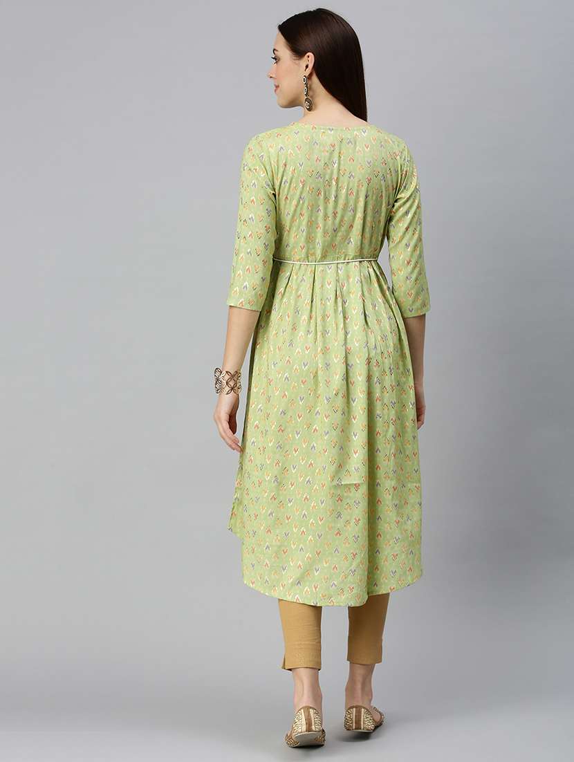 women's a-line kurta - 18284948 - Standard Image - 3