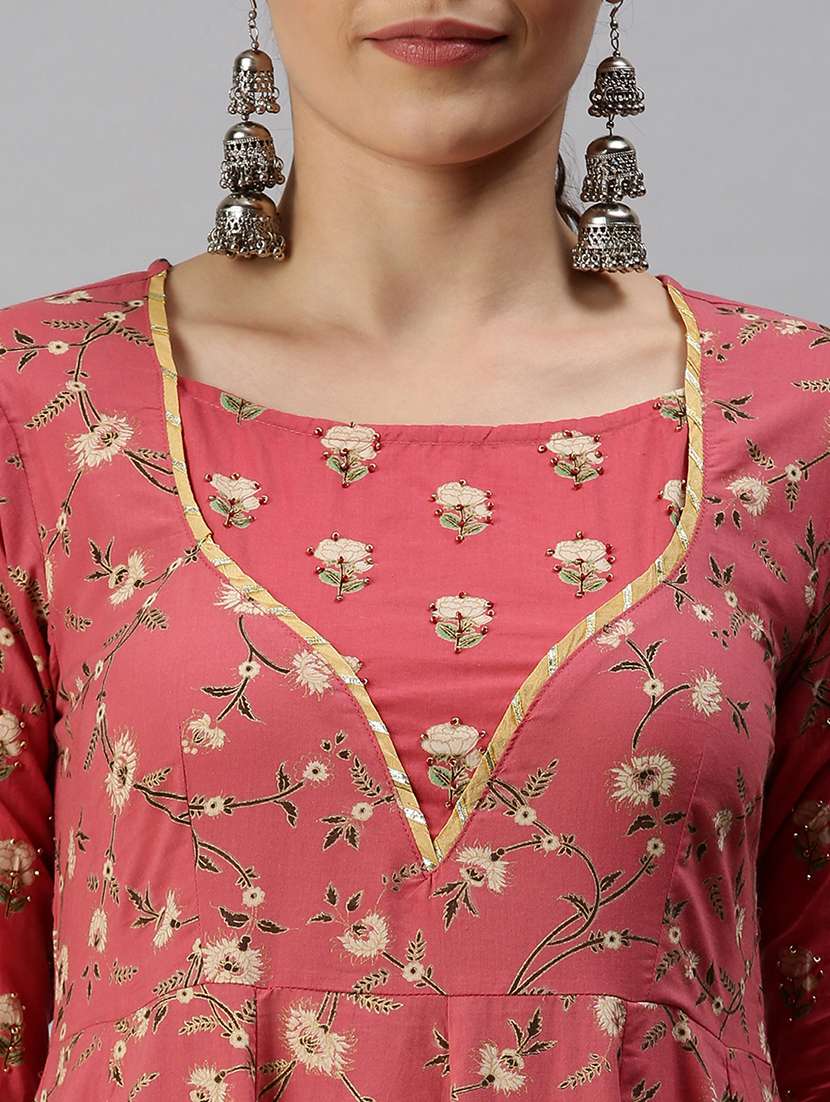women's flared kurta - 18285018 -  Standard Image - 3