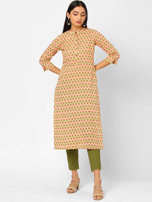 women's straight kurta - 18285373 - Standard Image - 0