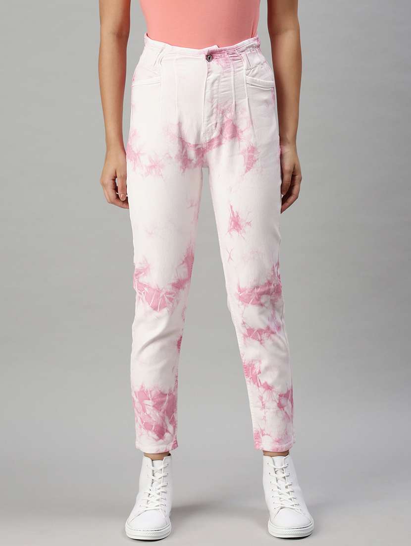 women's tie & dye slim fit jeans - 18285672 -  Zoom Image - 0