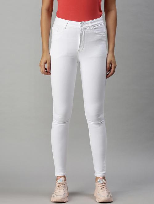 high rise solid  jean - 18285690 -  Standard Image - 0