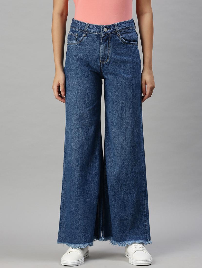 high rise stone washed denim jean - 18285706 -  Zoom Image - 0