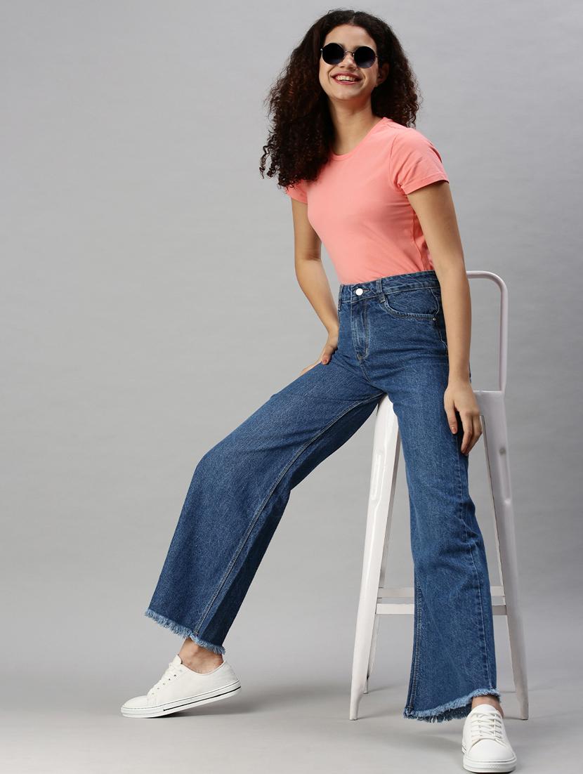 high rise stone washed denim jean - 18285706 - Standard Image - 3
