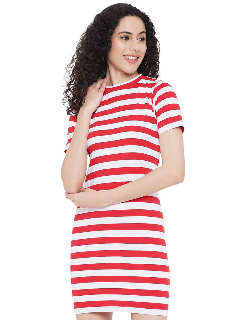 women's bodycon striped dress