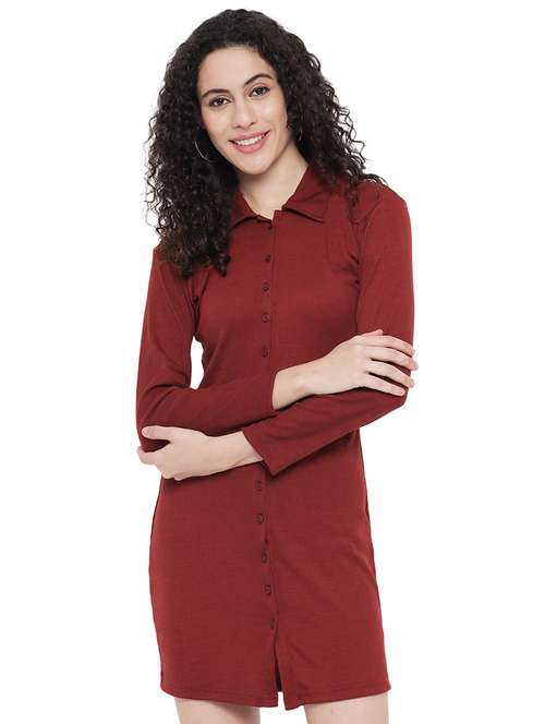 women solid bodycon dress - 18285922 -  Standard Image - 0