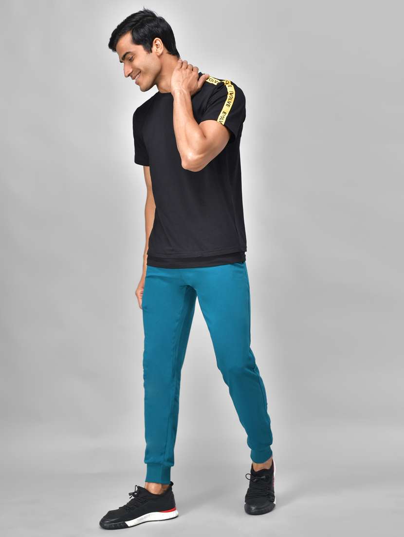 green solid jogger - 18286777 -  Standard Image - 3