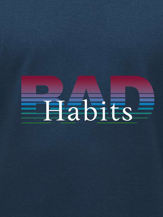 dark blue chest printed t-shirt - 18286873 -  Standard Image - 3