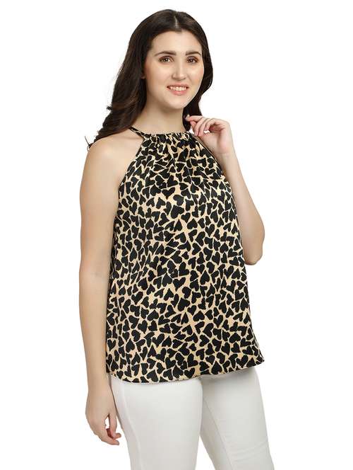 women's straight halter neck top - 18286971 - Standard Image - 0