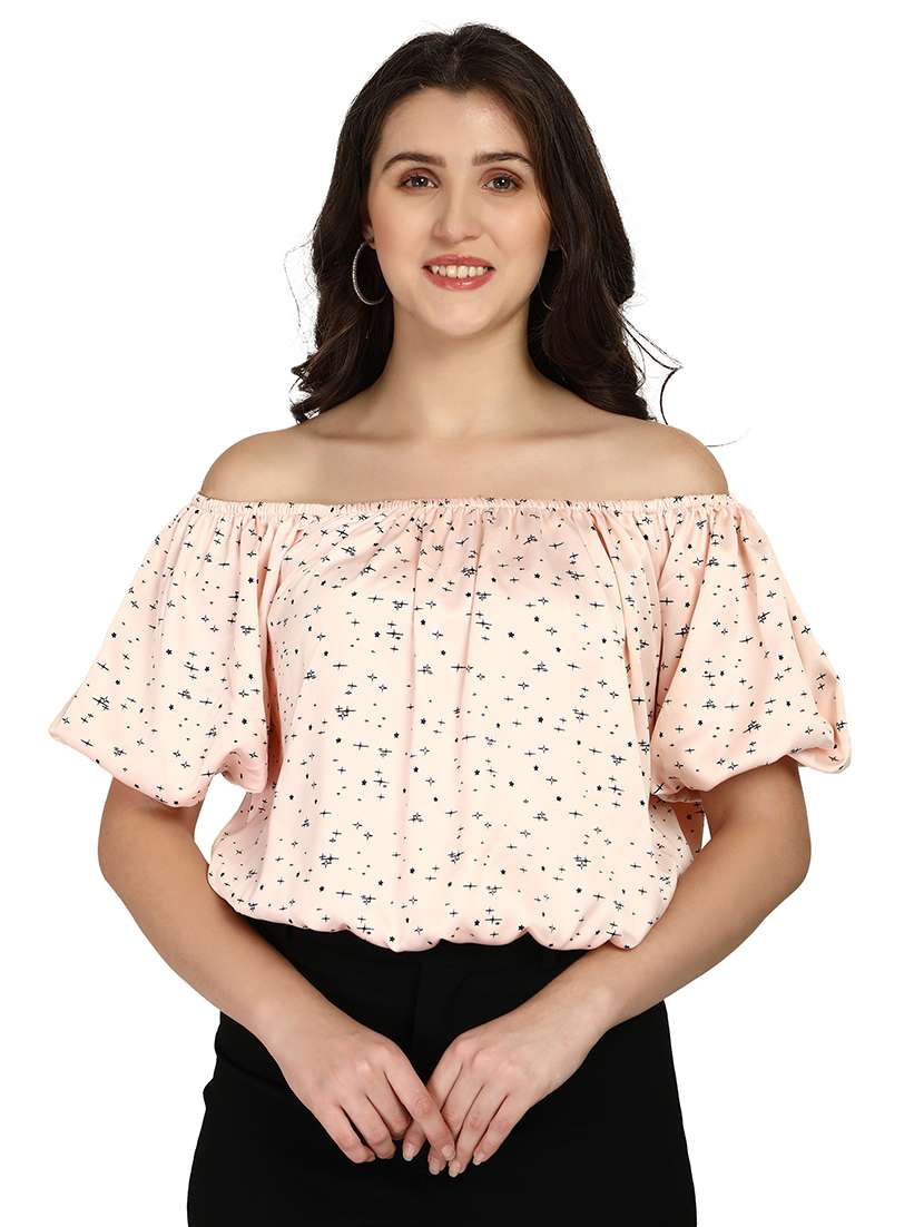 women's crop off shoulder top - 18286974 - Zoom Image - 0
