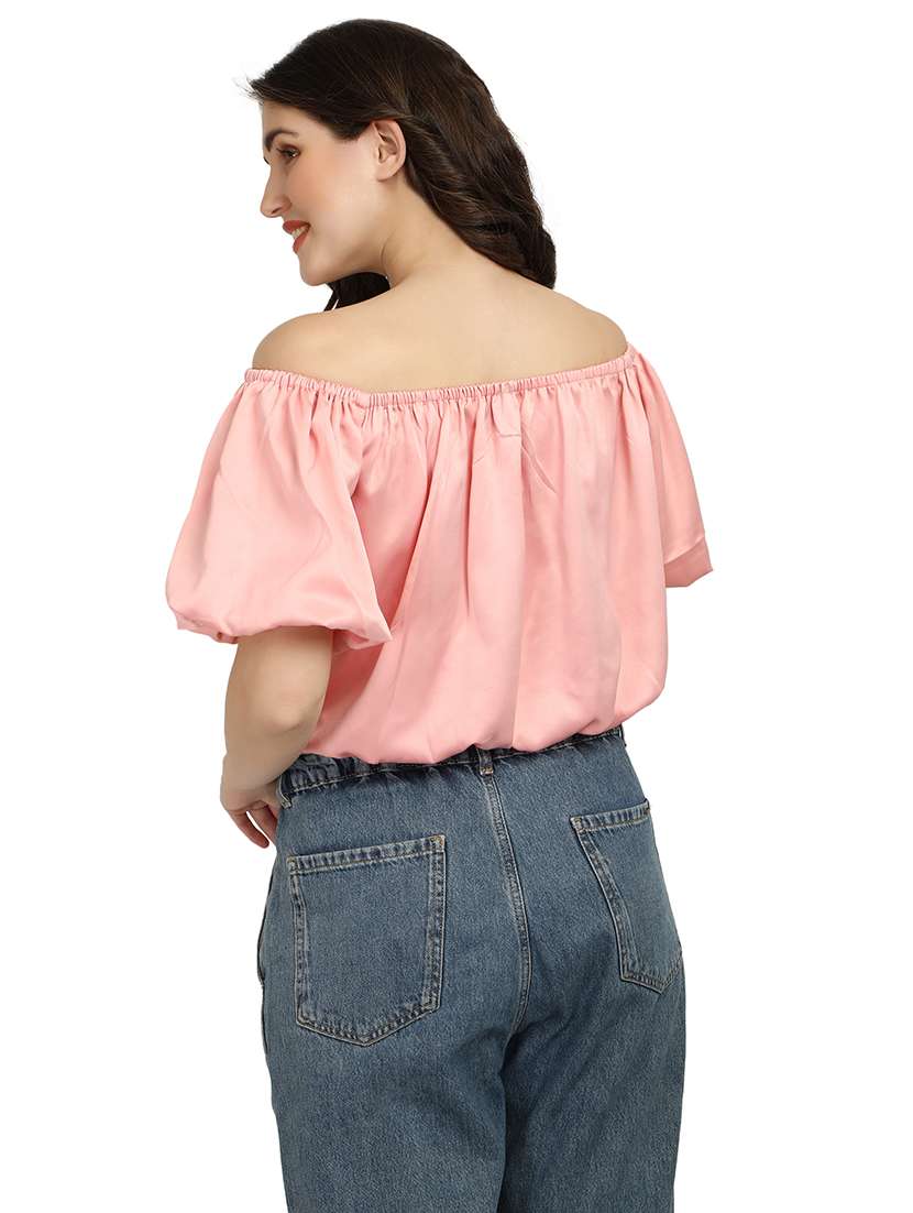 women's straight off shoulder top - 18286975 - Standard Image - 3