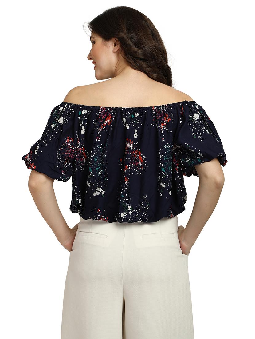 women's crop off shoulder top - 18286978 - Standard Image - 3