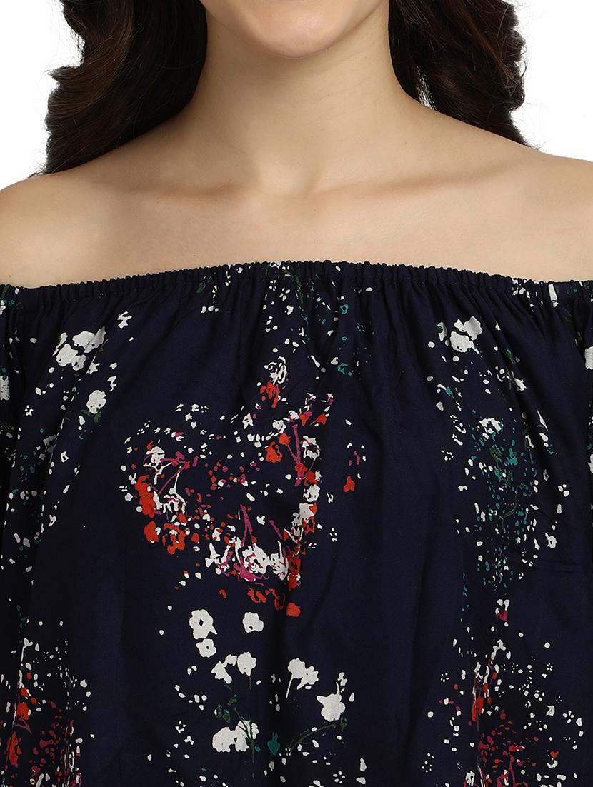 women's crop off shoulder top - 18286978 - Standard Image - 5