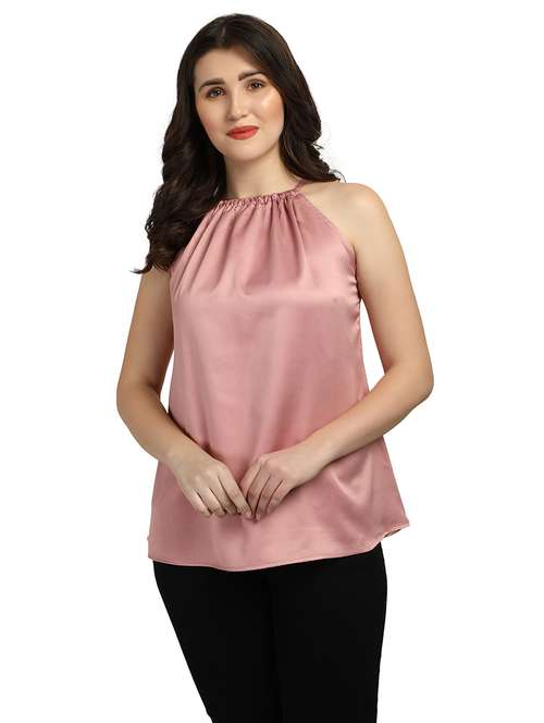 women's a line halter neck top - 18286982 -  Standard Image - 0