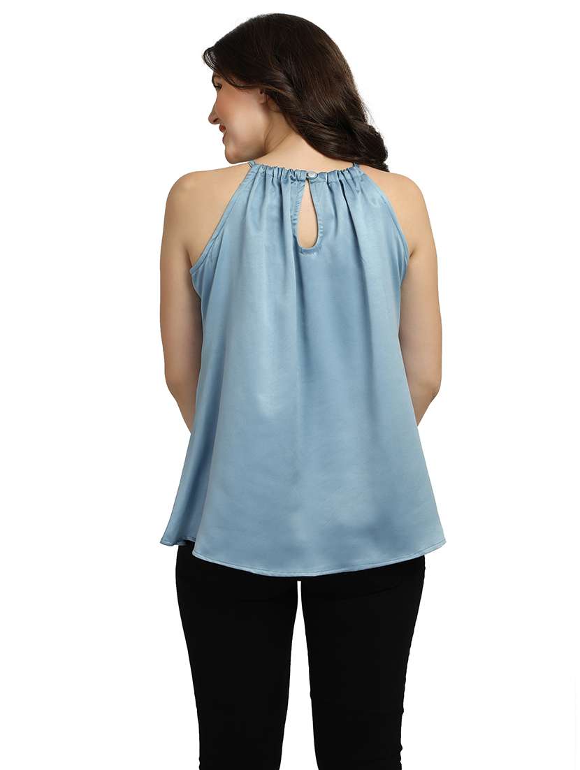 women's straight halter neck top - 18286983 -  Standard Image - 3