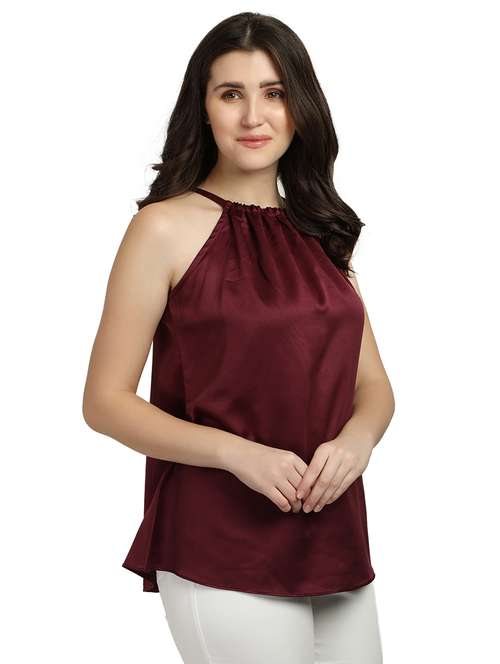 women's straight halter neck top - 18286984 -  Standard Image - 0