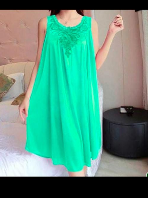 green cotton nightwear set - 18287440 - Standard Image - 0