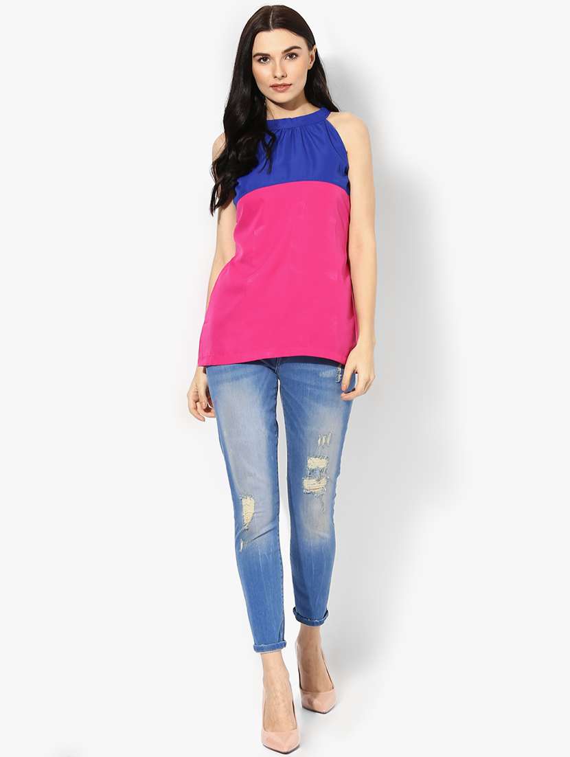 women's straight halter neck top - 18287721 - Standard Image - 3
