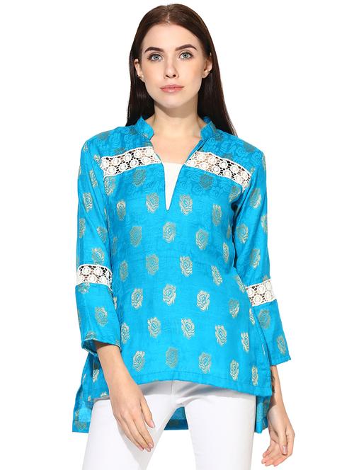 women's asymmetric v neck top - 18287724 - Standard Image - 0