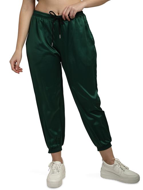 drawstring waist solid jogger - 18288642 - Standard Image - 0